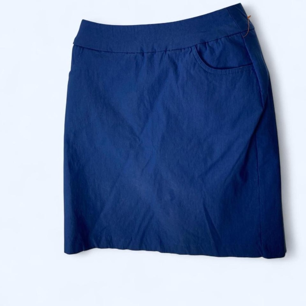Blue mini skirt Lulu B 10 with back pockets